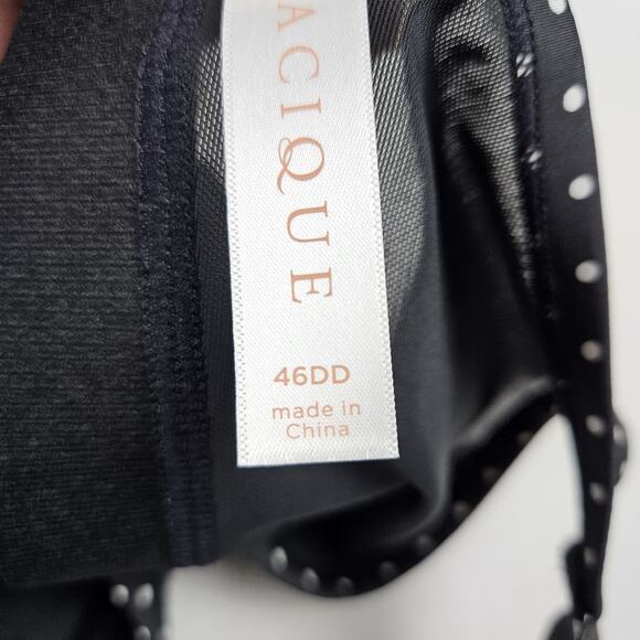 Cacique Cooling Bra 46DD French Full Coverage Wirefree Polka Dot Discontinued - Picture 9 of 16